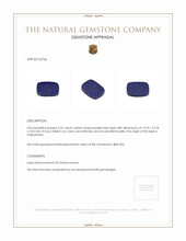 3.37 Ct. Lapis from Afghanistan Appraisal