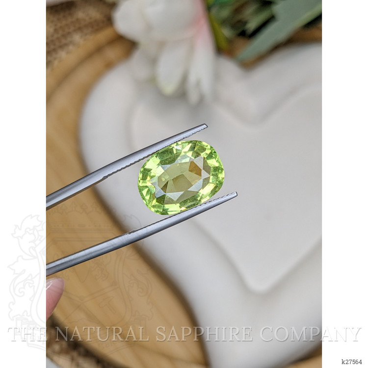 9.21 Ct. Yellowish Green Prasiolite from Madagascar