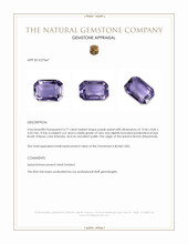 4.77 Ct. Purple Spinel from Burma (Myanmar) Appraisal