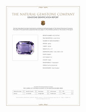 4.77 Ct. Purple Spinel from Burma (Myanmar) Scan Report