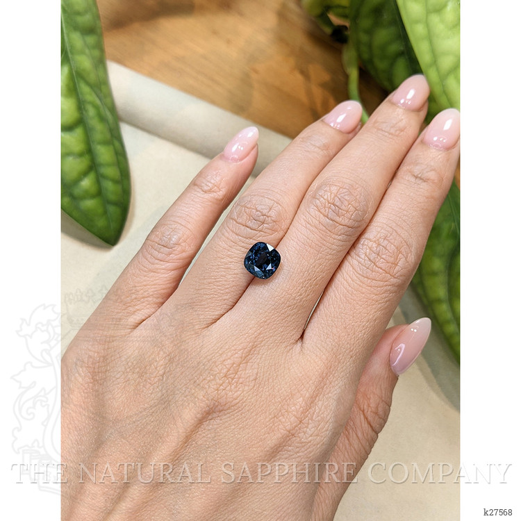 3.46 Ct. Purplish Blue Spinel from Burma (Myanmar)