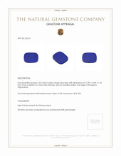 2.02 Ct. Lapis from Afghanistan Appraisal