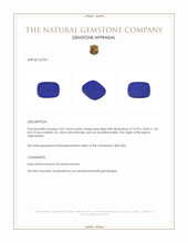 2.02 Ct. Lapis from Afghanistan Appraisal