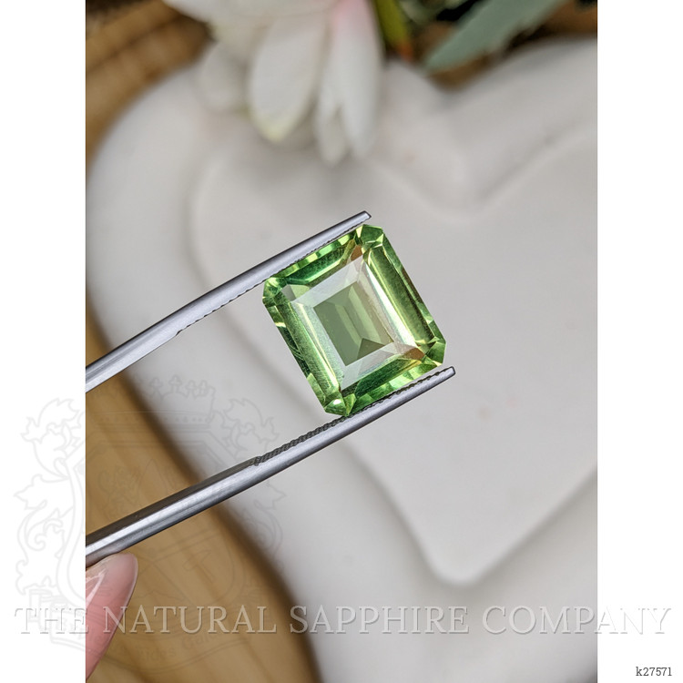 10.41 Ct. Yellowish Green Prasiolite from Madagascar