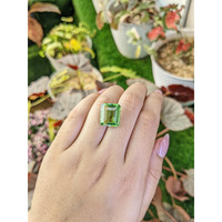 10.41 Ct. Yellowish Green Prasiolite from Madagascar Life Style