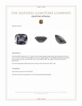 2.27 Ct. Greyish Violet Spinel from Burma (Myanmar) Appraisal