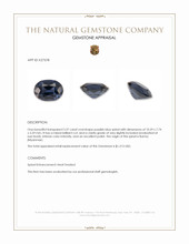 3.37 Ct. Purplish Blue Spinel from Burma (Myanmar) Appraisal