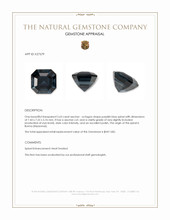 2.63 Ct. Purplish Blue Spinel from Burma (Myanmar) Appraisal