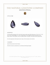 3.90 Ct. Purple Spinel from Burma (Myanmar) Appraisal