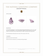2.13 Ct. Pink Spinel from Burma (Myanmar) Appraisal