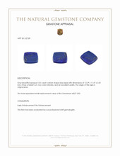 3.32 Ct. Lapis from Afghanistan Appraisal
