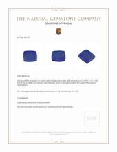 3.32 Ct. Lapis from Afghanistan Appraisal
