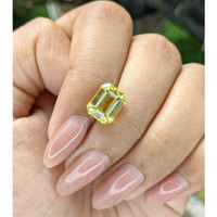 4.18 Ct. Greenish Yellow Chrysoberyl from Tanzania Life Style