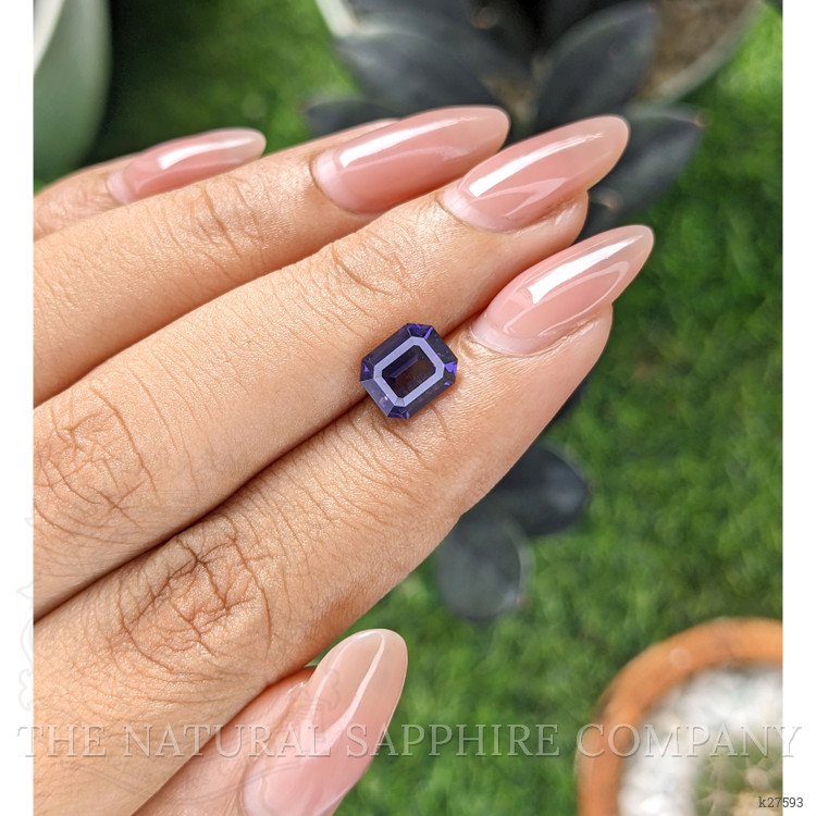 2.06 Ct. Bluish Purple Spinel from Tanzania