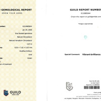2.67 Ct. Green Chrysoberyl from Tanzania Scan Report