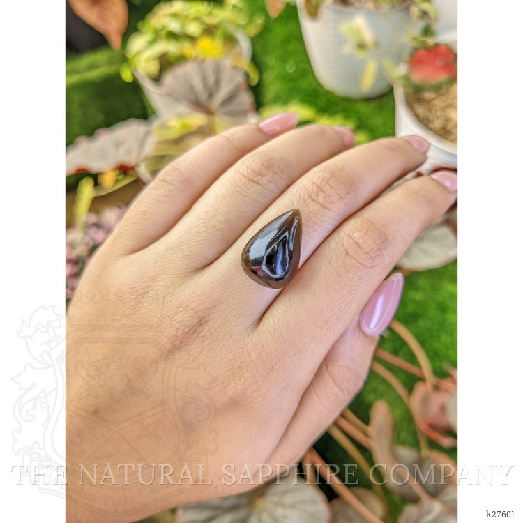 11.23 Ct. Brown Cabochon Smokey Quartz from Ceylon (Sri Lanka)