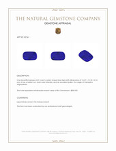 4.81 Ct. Lapis from Afghanistan Appraisal