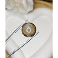 14.23 Ct. Brown Cabochon Smokey Quartz from Ceylon (Sri Lanka) Life Style