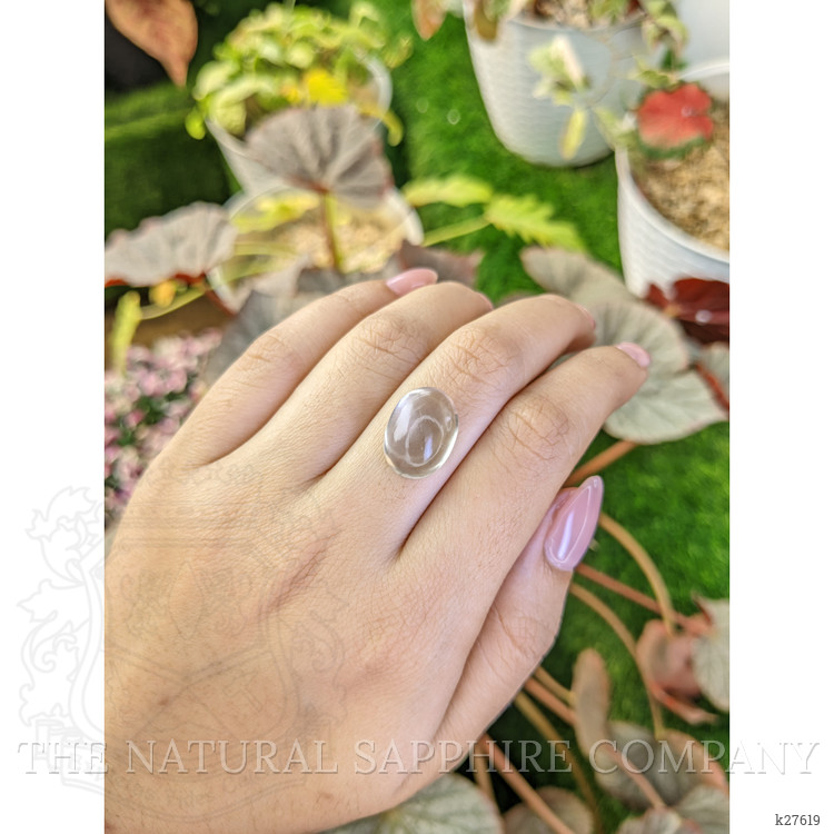 10.31 Ct. Smoky Cabochon Smokey Quartz from Ceylon (Sri Lanka)