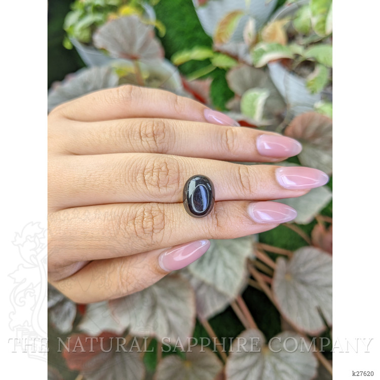 9.21 Ct. Reddish Brown Cabochon Smokey Quartz from Ceylon (Sri Lanka)