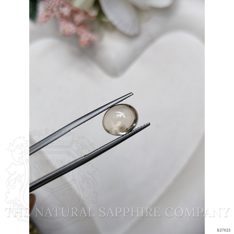 3.68 Ct. Brown Cabochon Smokey Quartz from Ceylon (Sri Lanka)