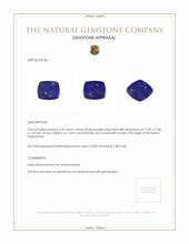 4.32 Ct. Lapis from Afghanistan Appraisal