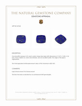 4.32 Ct. Lapis from Afghanistan Appraisal