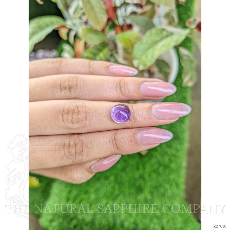 3.51 Ct. Purple Cabochon Amethyst from Ceylon (Sri Lanka)