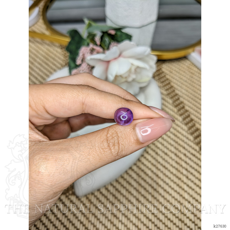 3.51 Ct. Purple Cabochon Amethyst from Ceylon (Sri Lanka)