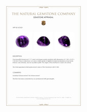 7.17 Ct. Purple Cabochon Amethyst from Ceylon (Sri Lanka) Appraisal