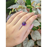 7.17 Ct. Purple Cabochon Amethyst from Ceylon (Sri Lanka) Life Style