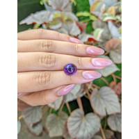 7.17 Ct. Purple Cabochon Amethyst from Ceylon (Sri Lanka) Life Style