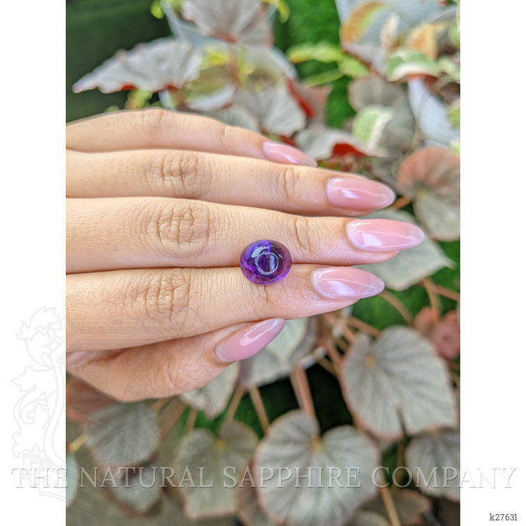 7.17 Ct. Purple Cabochon Amethyst from Ceylon (Sri Lanka)