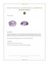 1.33 Ct. Purple Cabochon Amethyst from Ceylon (Sri Lanka) Appraisal