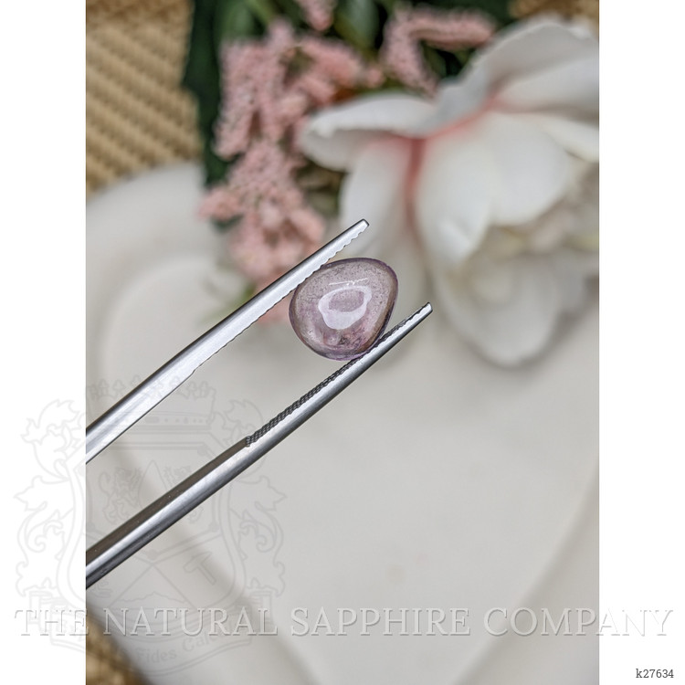 3.30 Ct. Pinkish Purple Cabochon Amethyst from Ceylon (Sri Lanka)