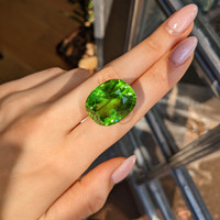 63.21 Ct. Green (Lime Green) Peridot from Pakistan Life Style