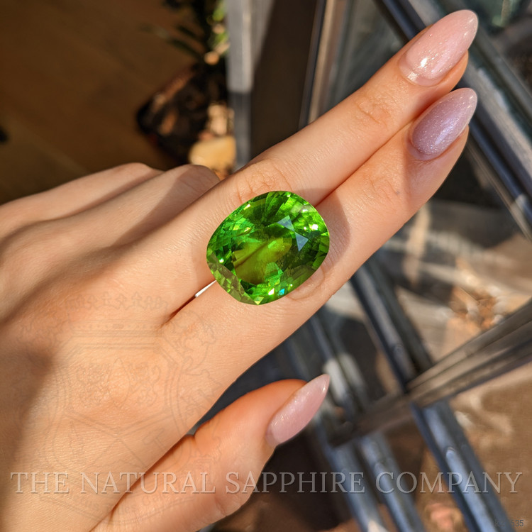 63.21 Ct. Green (Lime Green) Peridot from Pakistan