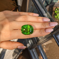 63.21 Ct. Green (Lime Green) Peridot from Pakistan Life Style