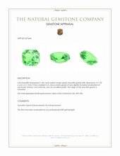 1.68 Ct. Tsavorite Garnet from Tanzania Appraisal