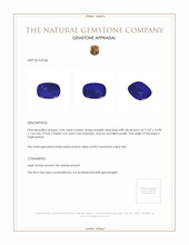 4.54 Ct. Lapis from Afghanistan Appraisal