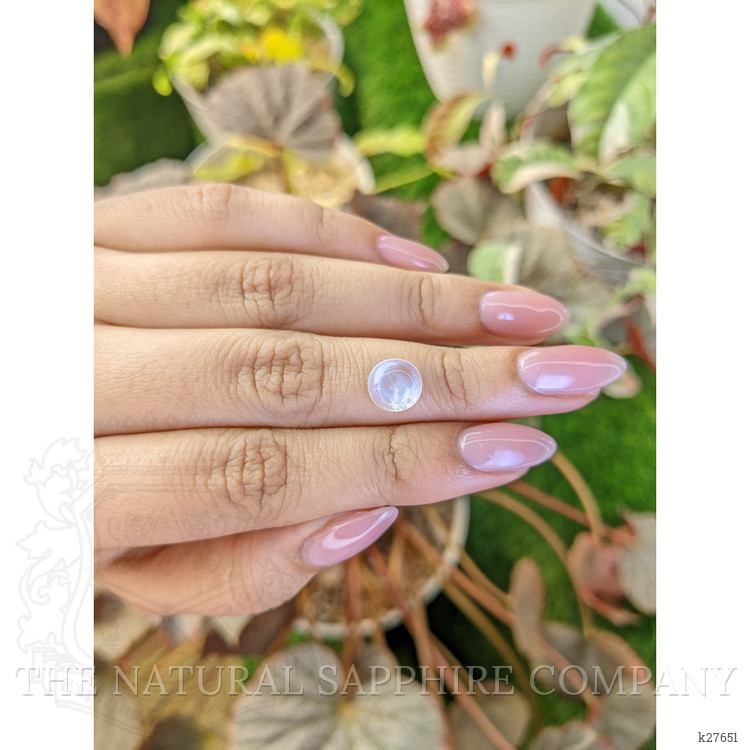 2.09 Ct. Blue Flash Cabochon Moonstone from Ceylon (Sri Lanka)