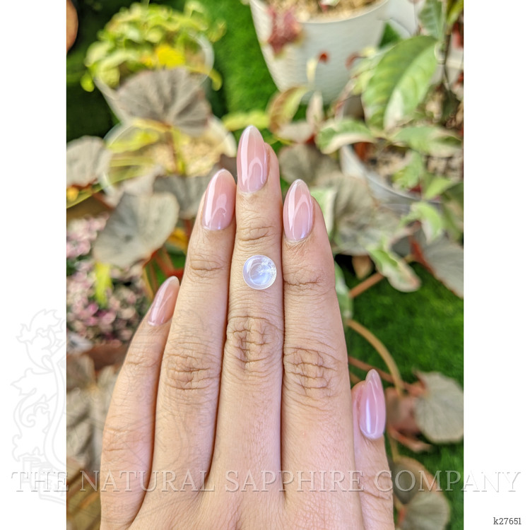 2.09 Ct. Blue Flash Cabochon Moonstone from Ceylon (Sri Lanka)