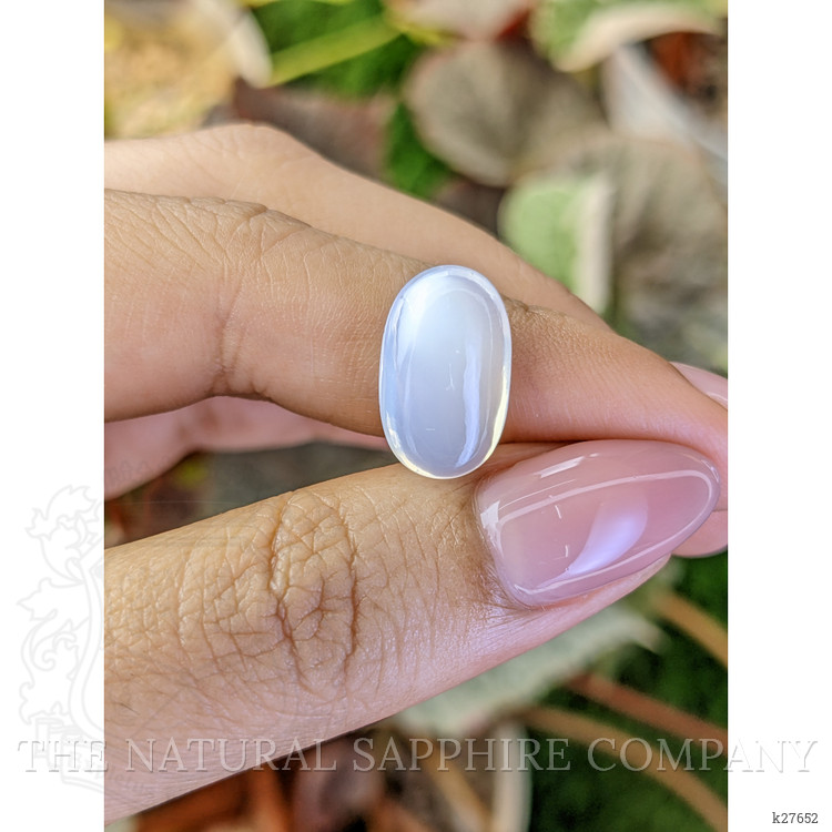 5.53 Ct. White Cabochon Moonstone from Ceylon (Sri Lanka)