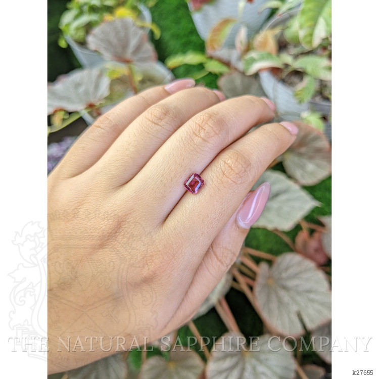1.11 Ct. Purplish Pink Cabochon Garnet from Ceylon (Sri Lanka)