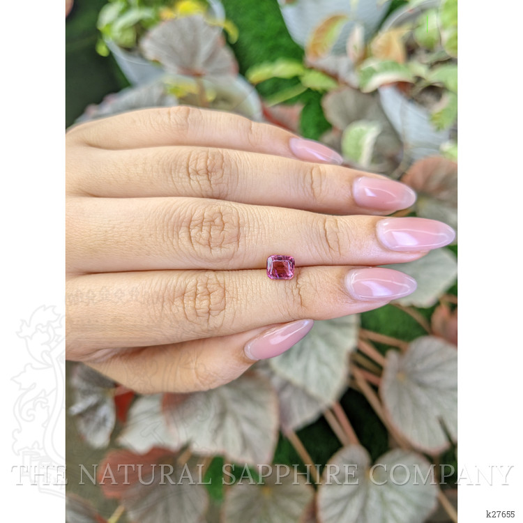 1.11 Ct. Purplish Pink Cabochon Garnet from Ceylon (Sri Lanka)