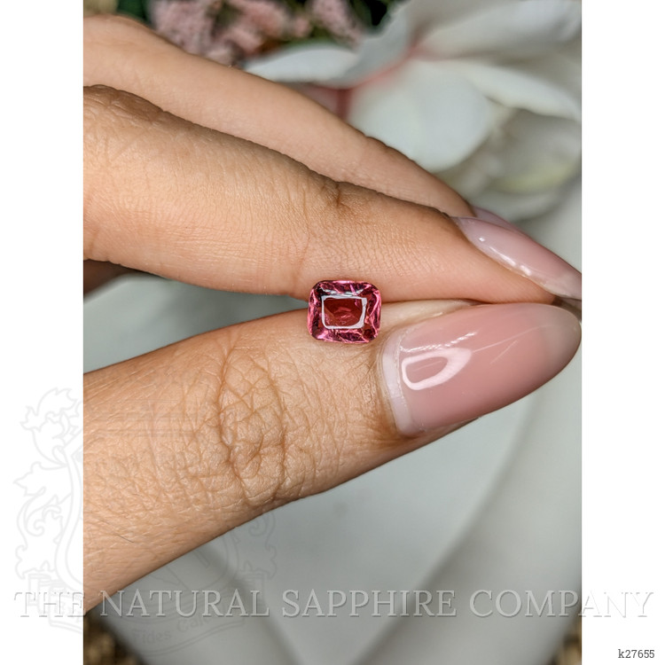 1.11 Ct. Purplish Pink Cabochon Garnet from Ceylon (Sri Lanka)