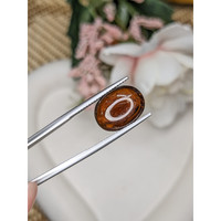8.50 Ct. Orangish Brown Cabochon Garnet from Ceylon (Sri Lanka) Life Style