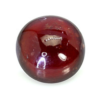 8.77 Ct. Orangish Red Cabochon Garnet from Ceylon (Sri Lanka) Video
