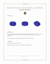 6.07 Ct. Lapis from Afghanistan Appraisal