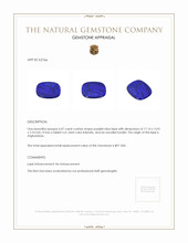 6.07 Ct. Lapis from Afghanistan Appraisal